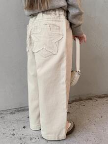 DAZY Girls Young Girl Fall Loose Fit Denim Jeans - Apricot - View 3