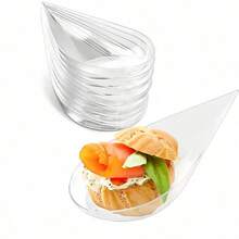 Mini Tasting Dishes Appetizer Plates Dessert Cups & Spoons, Suitable For Wedding Party Back To School Snacks Desserts Cakes Ice Cream - Multicolor - View 10