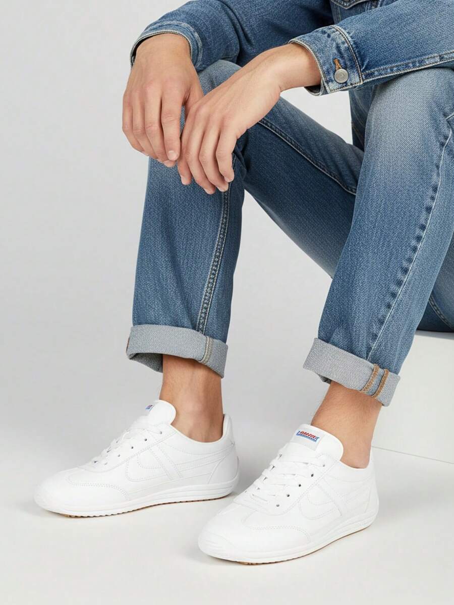 PANAM Men Skateboarding Shoes - White - View 1