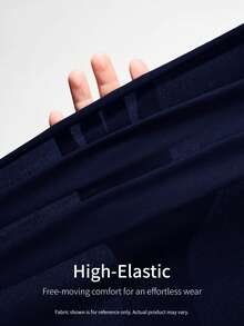 SHEIN EZwear 2 chiếc áo thun ngắn tay cổ tròn đơn giản, màu xanh hải quân và đỏ tía, thích hợp cho mùa xuân/hè. - Nhiều màu - Xem 10