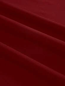 SHEIN Manfinity Dauomo Men's Casual Daily Commute Simple Solid Color Short Sleeve Slim Fit T-Shirt, Summer