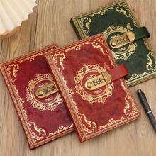 Lock Diary For Women & Men With Pen, A5 240 Pages Journal With Lock, Vintage Edge Refillable Leather Journaling Notebooks - A5 - View 6