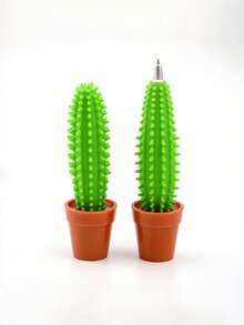 MINKOJA Kaktusformad kulspetspenna söt brevpapper nyhet skrivpenna slät bläck infällbar kawaii skrivbordstillbehör skolmaterial kontorsmaterial tillbaka till skolan nödvändigheter present till tonåringar flickor pojkar växttema bärbart skrivverktyg daglig användning klassrum hem bedårande rolig funktionell snygg lätt - Grön - Visa 10