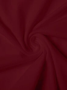 Manfinity Homme Men's Casual Solid Color Round Neck Long Sleeve T-Shirt, Autumn - Burgundy - View 6