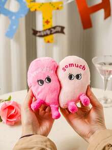 PETSIN Đồ chơi cho thú cưng bằng chất liệu polyester, hình trái tim màu hồng dễ thương, có tiếng kêu, thích hợp cho mèo, chó, sử dụng hàng ngày, chụp ảnh cưới, trang trí và làm quà tặng ngày Valentine, dành cho thú cưng nhỏ/vừa. - Nhiều màu - Xem 6
