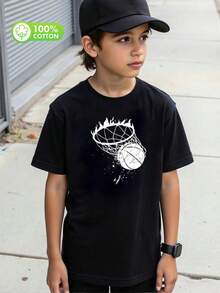 algodón puro boys  t shirts camisas para niño  boys clothes ropa de niño boy clothes boy clothes for kids graphic kids clothes boys boy clothes teen boy clothes boy shirts cute tops - Negro - Ver 1