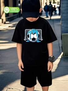 algodón puro boys  t shirts camisas para niño  boys clothes ropa de niño boy clothes boy clothes for kids graphic kids clothes boys boy clothes teen boy clothes boy shirts cute tops - Negro - Ver 1