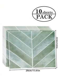 10片装防水大理石纹3D纹理墙贴，DIY瓷砖，现代蜂窝墙贴，可移除自粘墙砖贴纸，适用于厨房浴室防溅板，节日装饰，墙贴，家居装饰贴纸，让您的家焕然一新，节日装饰贴纸，生日毕业厨房装饰礼品 - 彩色 - 查看 8