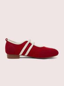 CUCCOO DOLLMOD Women's Casual Versatile Fashion Shoes For Christmas - Red - View 10