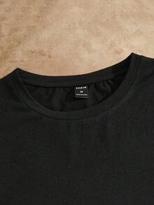 HIMLAND Camiseta de manga larga de unicolor casual para hombres, versátil para el otoño - Multicolor - Ver 10