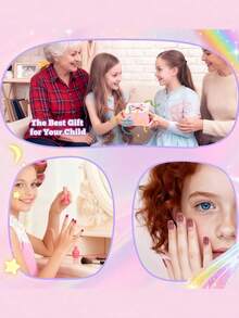 360Pcs Big Kids Clear Press On Nails,Short Square ClearNail Tips ,For Little Girls Full Cover Children Fake NailsDecoration ,12 Sizes Artificial Acrylic Soft Gel Nail Tips ForLittle Girs 9-12,Easy DIY Nail Tips Art - White - View 7