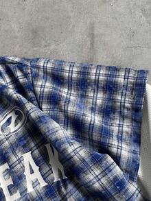 AXEPEAK Men's Plaid Print Casual Shirt With 2 In 1 Design, Front Button, Versatile For Daily Wear, Summer Plaid Button Up Men Streetwear Button Up Streetwear Shirt Men Shirt Men Streetwear Shirt - Multicolor - View 7