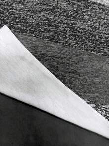 EMERY ROSE 纹理条纹印花拉链圆领加大码女式卫衣 - 彩色 - 查看 5