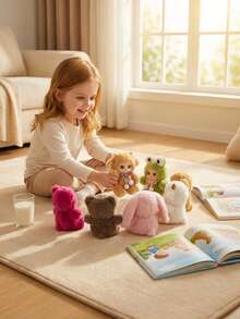 POKOJA LAND Cute Family Vinyl Doll Soft Vinyl Dolls Rose Red Bear Pendant Yellow Sheep Bag Pendant Birthday Gifts Christmas Decor Halloween(Inner Material Tangjia (Hard) Non-Plush Filling) Spring To Summer - Multicolor - View 8