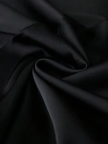 Revavyn Đầm dài tay dài kiểu Pháp thanh lịch, sang trọng, màu trơn, đính cườm ở eo. - màu đen - Xem 5
