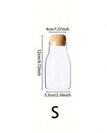 1 hũ đựng gia vị bằng thủy tinh, hộp đựng đồ dùng nhà bếp đơn giản, hũ đựng gia vị thực phẩm kín hơi, hũ đựng trà/muối/đường trong gia đình. - Nhiều màu - Xem 10