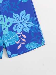 Boys Long Sleeve Leaf Print Swim Trunks Beach Vacation Sun Protection Swimsuit Set Boys Rash Guard Set Boy Swimsuit Set Long Sleeve Toddler Swim Shirt Beach Wear For Kids Long Sleeve Rash Guard Boy Swim Set Toddler Rash Guard Boys Swim Rash Guard Boys Long Sleeve Swim Beach Wear For Boys Boy Beach Wear Boys Rash Guard Top Little Boy Swim Wear Boys Long Sleeve Swimsuit Boy Swim Trunks Set Shirt Little Boy Bathing Suites Bottoms Kids Long Sleeve Swim - Navy Blue - View 5