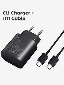 Teckwe 25W USB-C Super Fast Charger Set, EU Charger With Cable, Travel Adapter Block, Fast Charging For Phone, Pad, Laptop - EU C Type Plug(220-240V) - View 8