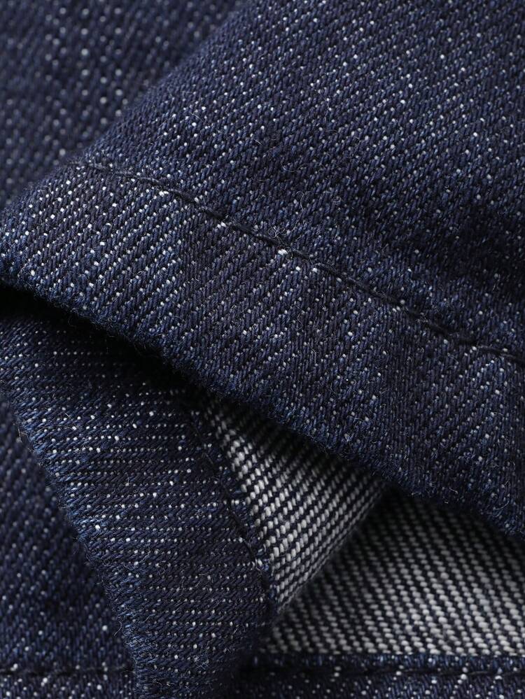 Young Girl Casual Front Button Denim Vest And Jeans Set Spring