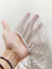 Amplova 2pcs Women's Romantic Vacation Low-Cut Mesh Sheer Gradient Skirt Set - Multicolor - View 8