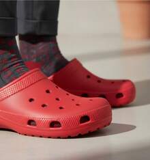 Sandalia Chancla Pantunfla Clogg , Material Eva Hombre Cómoda Ligera - Rojo - Ver 2