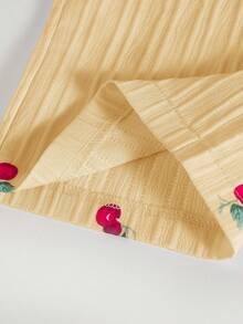 Genkimix Kids 一件复古休闲修身独特樱桃印花连体裤，适合夏季户外活动和上学穿着。 - 黃色 - 查看 8