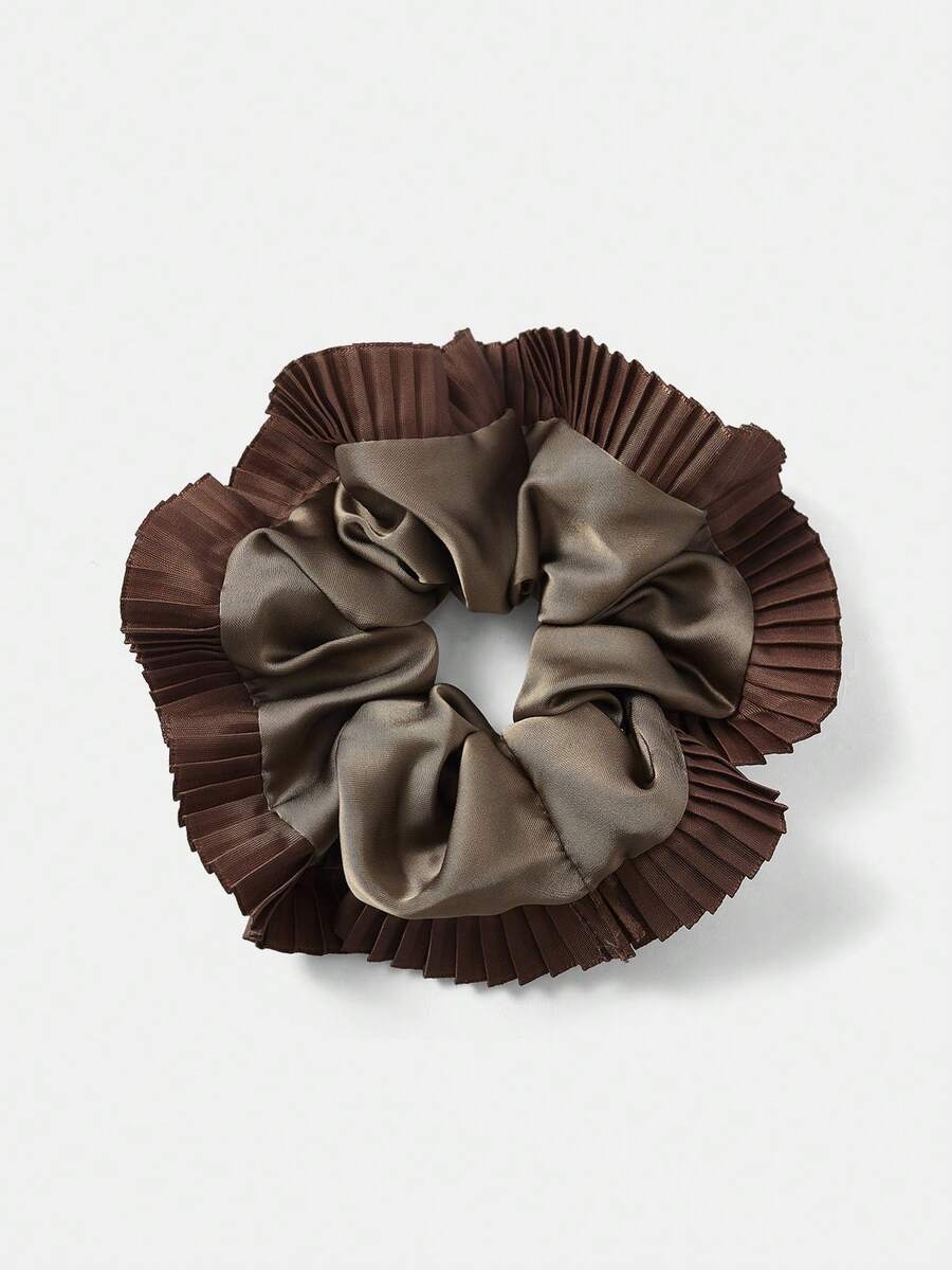 MOTF PREMIUM 香槟色仿丝绸发圈 - 棕色 - 查看 1