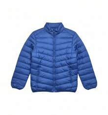 Chamarra Acolchada Ligera COLOR AZUL, CHAMARRA BEIGE y CHAMARRA VERDE PANTANO 3PK para Hombre con Estilo Urbano, Diseño Moderno y Corte Casual, Abrigo de Moda para Clima Frío Ligero con Acabado Premium y Confort Diario - Azul - Ver 2