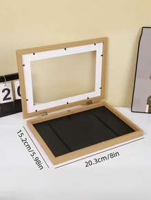 磁性翻转框架装饰 8 英寸展示盒艺术品组合收纳防碎前装式轻松更换无需工具壁挂式桌面支架现代家居画廊系统