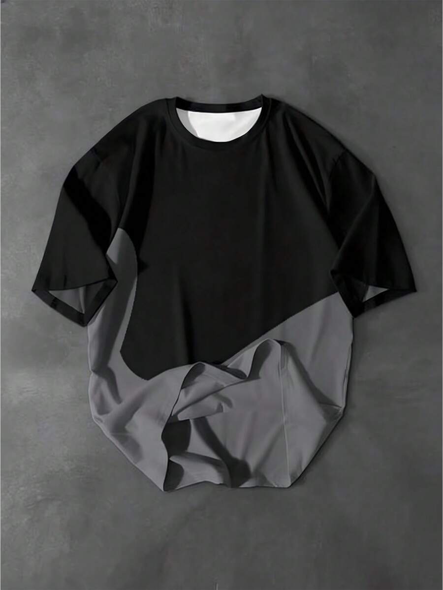 Manfinity Hypemode Duck Pattern Print Design On Abdominal Muscles, Men's Fashionable Summer Casual Sportswear, Men's Top