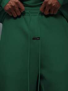 PLAYBOY X SUMWON Wide Leg Sweatpants With Drawstring Waist And Bunny Logo Embroidery For Casual Loungewear - Green - View 7