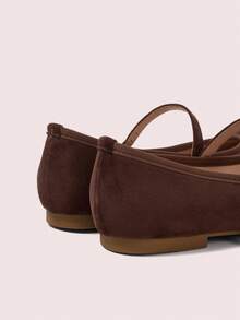 CUCCOO DOLLMOD Women's Casual Comfortable Slip-On Flats - Coffee Brown - View 9