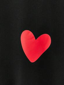 Manfinity VCAY Men's Casual Pullover Sweatshirt, Round Neck, Whole Garment Screen Printing Pattern, Autumn/Winter - Black - View 7