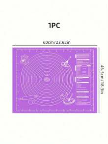 EVA Non-Stick Baking Mat For Pastry, Dough Rolling, And Baking - Perfect For Pies, , And More - Ideal Kitchen Tool For Christmas, Halloween, Easter, Thanksgiving - 1 Piece Back To School - Purple - View 14