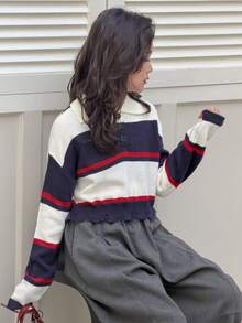 Dazy Kids Tween Girls Turtleneck Striped Sweater, Fall