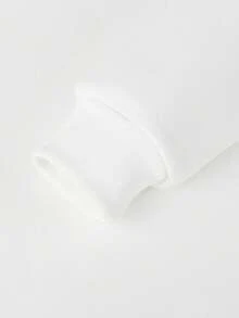 ‌Sudadera con capucha para mujer nueva de otoño invierno abrigada holgada y versátil con estampado de mariposas ideal para vacaciones paseos y viajes - Blanco - Ver 6