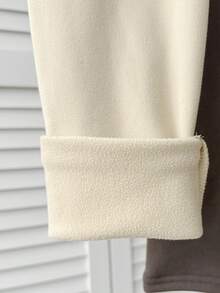 SHEIN 3pcs/Set Tween Girls' Basic Casual Thermal Lined High Waist Leggings, Black/Brown/Beige - Brown - View 4