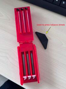 Máquina manual para hacer cigarrillos fácil de usar - Máquina de llenado de 3 tubos, de plástico duradero, adecuada para uso diario, fácil de transportar - Multicolor - Ver 7