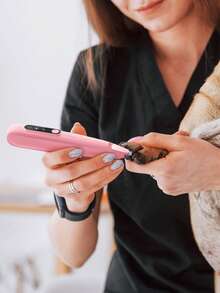 Teckwe Electric Pet Hair Trimmer,Cat/Dog Paw Hair Remover,Pet Grooming Trimmer,Professional Electric Pet Clippers For Cats And Dogs For Precise, Easy Trimming Of Hair In Multiple Areas, Such As Feet And Claws Suitable For Daily Pet Grooming - Pink - View 2