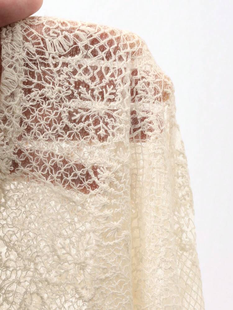 Elegant Long Sleeve Lace Dress, High-End French Style Sophisticated Long Dress For Women Sundress