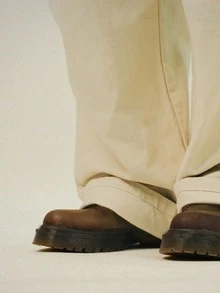 DAZY Adjustable Strap Apricot Color Casual Cargo Pants For Men, Suitable For Spring And Autumn - Apricot - View 7