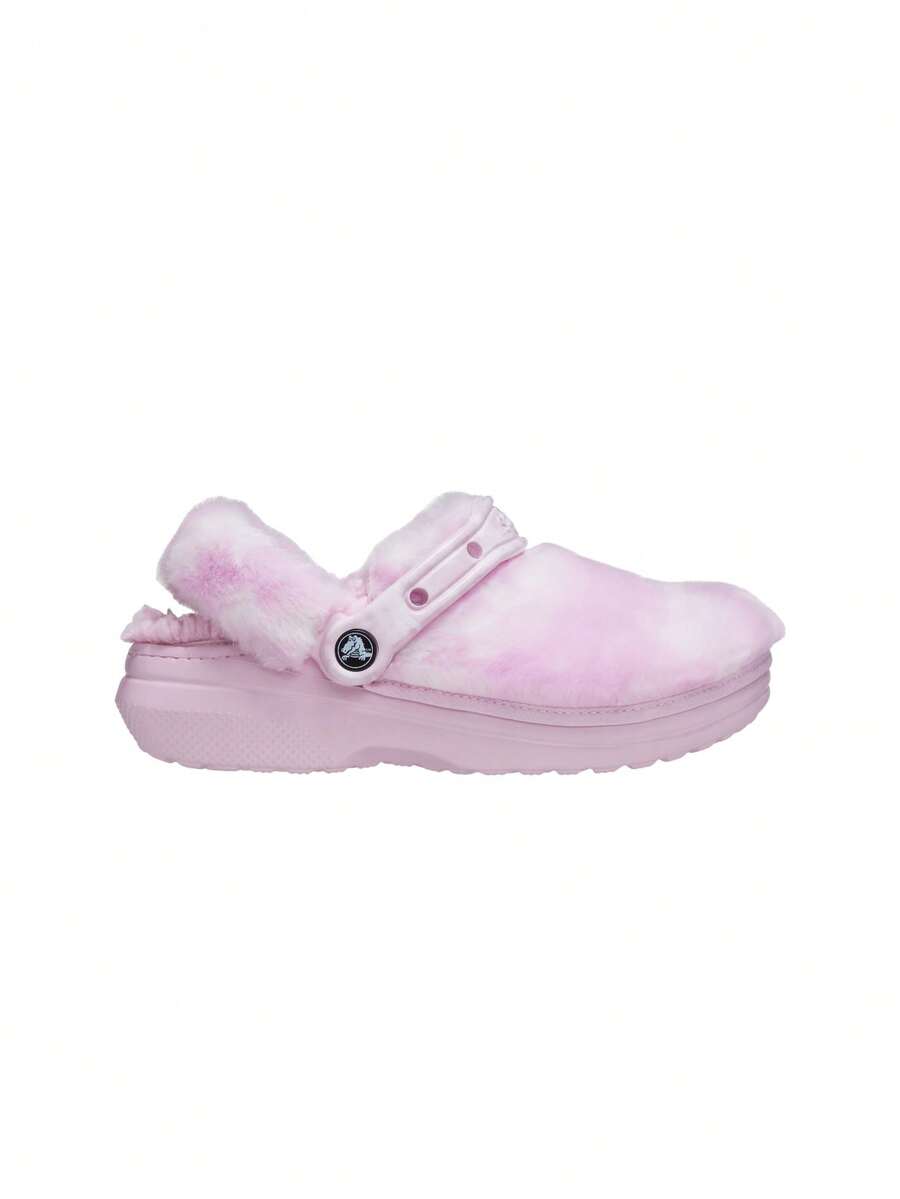Crocs Classic Fur Sure Women's Clogs Pink / White CR207303 - Light Pink - View 1