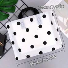 50Pcs Thickened Plastic Gift Tote Bag,Valentine's Day Party Gift Bags, Simple Gift Bag, Lightweight, Portable Floral Pattern Pattern Pattern Large Capacity Handbag, New Year, Wedding, Shopping Bag,Birthday Gift Bag, Party Favor Bags, 30*20*8cm/11.8*7.8*3.1inch, Thanksgiving, Halloween, Christmas - Multicolor - View 19