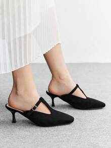 CUCCOO BIZCHIC 女士时尚高跟鞋，优雅舒适的通勤女鞋 - 黑色 - 查看 4