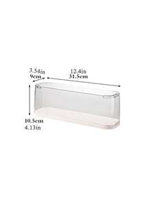 1pc Transparent Dustproof Display Case, Collectible Figurine, Model, Jewelry, Cosmetics Display Cabinet - Clear - View 3