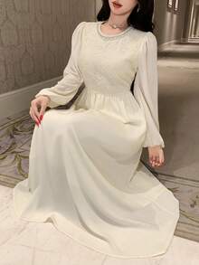DAZY Đầm dài nữ, đầm hè nữ, đầm maxi. - trắng - Xem 7