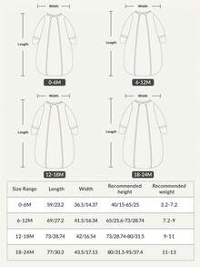 Cozy Pixies 1-Pack Of Thickened, Warm, Long-Sleeved Baby Sleeping Bag With Heart Print. - Multicolor - View 3