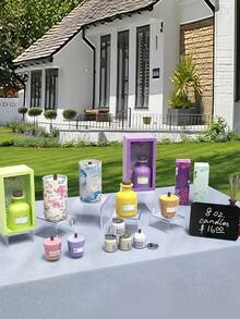 Bộ 5 giá đỡ trưng bày hình chữ U bằng acrylic trong suốt - Giá đỡ bánh cupcake có thể tái sử dụng cho món tráng miệng, trang sức, tiệc cưới và đồ dùng tiệc tùng. Chắc chắn, có thể điều chỉnh và dễ dàng lắp ráp. - Trong sáng - Xem 5