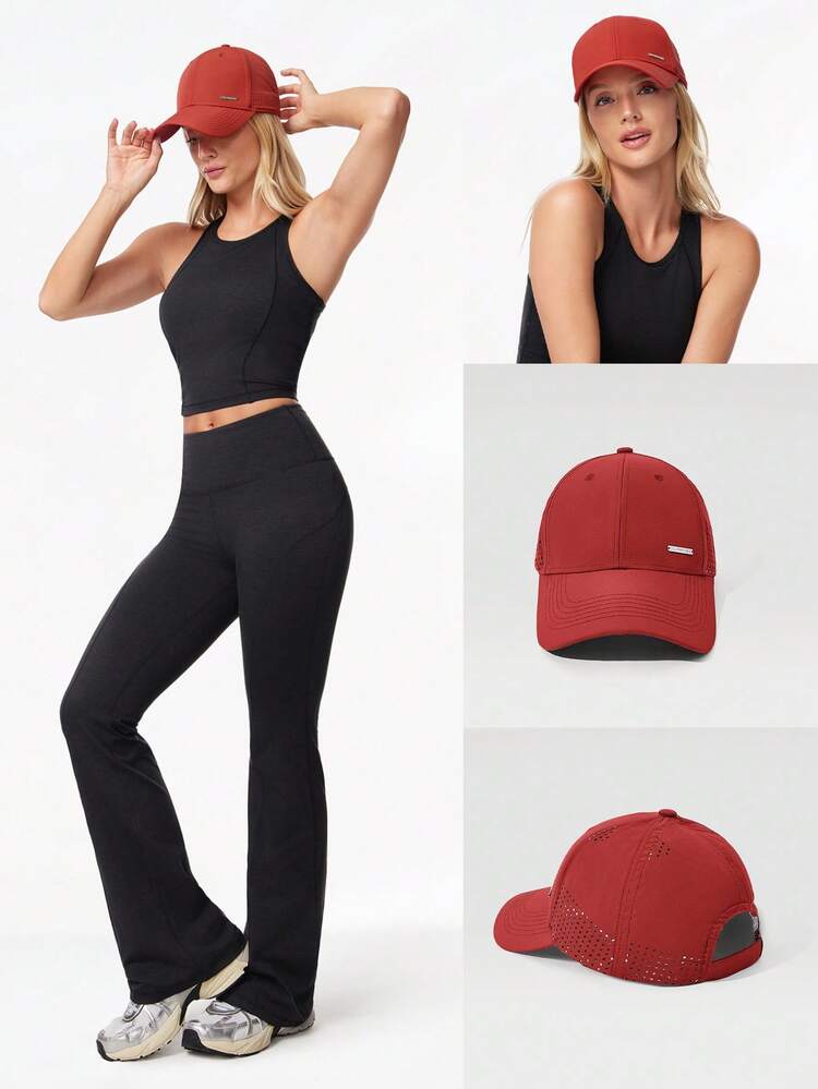 Casquette de baseball à fermeture arrière ajustable, à mailles latérales, légère et à flux d'air, pour un usage quotidien et décontracté
