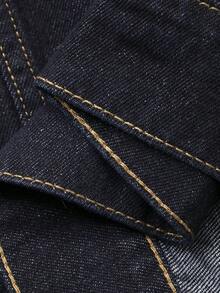 DAZY Tween Boy Casual Single-Breasted Pocket Denim Jacket, Autumn